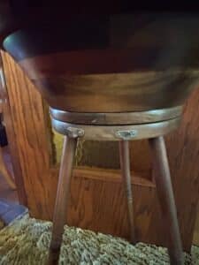 Mid-Century-Modern-Turned-Wood-Pedestal-Bowl-third-image