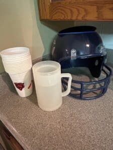 Mixed-Home-Bar-and-Sports-Memorabilia-Collection