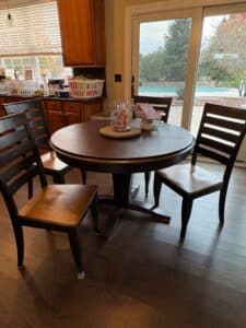 Modern-Two-Tone-Pedestal-Dining-Set