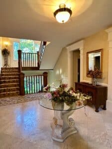Neoclassical-Style-Pedestal-Console-Table