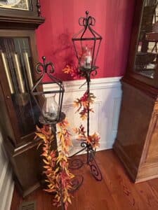 Pair-of-Wrought-Iron-Floor-Lanterns