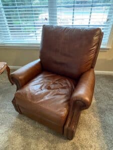 Pottery-Barn-James-Roll-Arm-Leather-Recliner-Pair-second-image