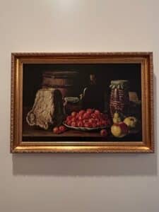Still-Life-with-Fruit-and-Cheese-by-Luis-Egidio-Melndez-Reproduction