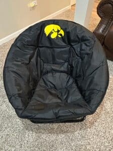University-of-Iowa-Hawkeyes-Folding-Saucer-Chair