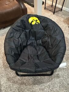University-of-Iowa-Hawkeyes-Folding-Saucer-Chair-second-image