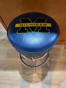 University-of-Michigan-Logo-Bar-Stool