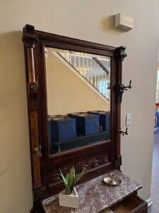 Victorian-Eastlake-Walnut-Hall-Tree-with-Marble-Top-fifth-image