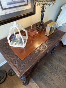 Victorian-Renaissance-Revival-Carved-Oak-Library-Table-fifth-image