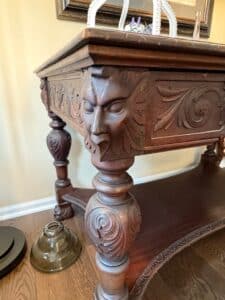 Victorian-Renaissance-Revival-Carved-Oak-Library-Table-fourth-image