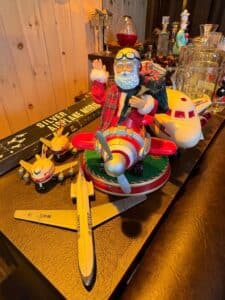 Vintage-Aviation-Toy-Collection-with-Cheng-Ching-Jumbo-Jet-and-Santa-Display