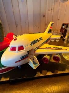 Vintage-Aviation-Toy-Collection-with-Cheng-Ching-Jumbo-Jet-and-Santa-Display-second-image