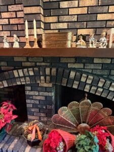 Vintage-Brass-Fireplace-Fan-Screen-second-image