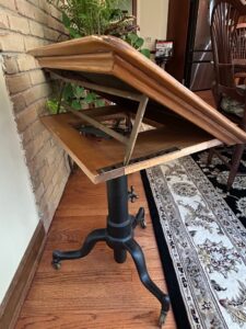 Vintage-Industrial-Adjustable-Drafting-Table-second-image