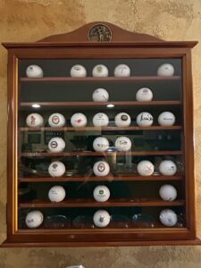 Wall-Mounted-Golf-Ball-Display-Case-with-Collection