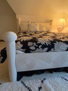White-Rattan-and-Wicker-Post-Bed-third-image