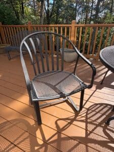 Wrought-Iron-Mesh-Patio-Dining-Set-second-image