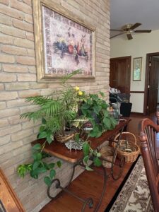 Wrought-Iron-and-Wood-Console-Table