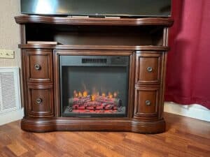 Dark-Wood-Electric-Fireplace-Media-Console
