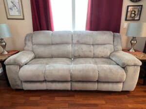 Light-Gray-Fabric-Reclining-Sofa-with-Cup-Holders-Buster-Model