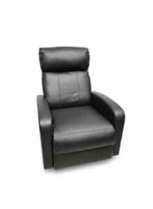 Black-Faux-Leather-Recliner-Chair