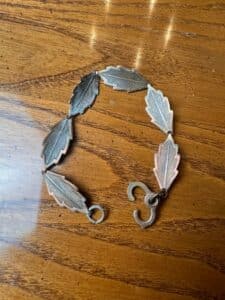 Vintage-Copper-Leaf-Link-Bracelet