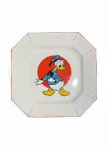 Walt-Disney-Productions-Donald-Duck-Octagonal-Plate-and-Cup-Set