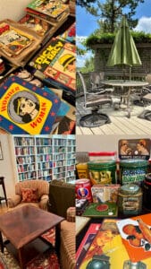 Blue Moon Estate Sale in Great Hills with furniture, vintage collectibles, comic books, outdoor and more!