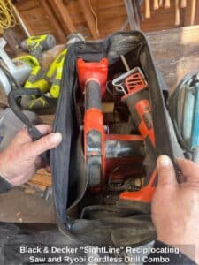 Black-Decker-SightLine-Reciprocating-Saw-and-Ryobi-Cordless-Drill-Combo