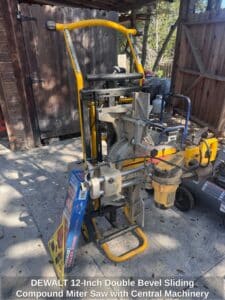DEWALT-Inch-Double-Bevel-Sliding-Compound-Miter-Saw-with-Central-Machinery-Roller-Stand