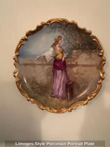 Limoges-Style-Porcelain-Portrait-Plate