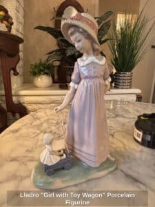 Lladro-Girl-with-Toy-Wagon-Porcelain-Figurine