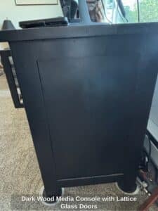 Dark-Wood-Media-Console-with-Lattice-Glass-Doors-second-image-1