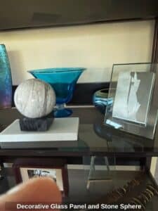 Decorative-Glass-Panel-and-Stone-Sphere-second-image-1
