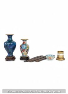 Decorative-Glass-Panel-and-Stone-Sphere-third-image-1