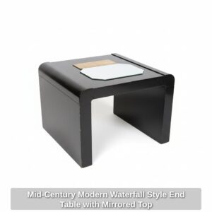 Mid-Century-Modern-Waterfall-Style-End-Table-with-Mirrored-Top