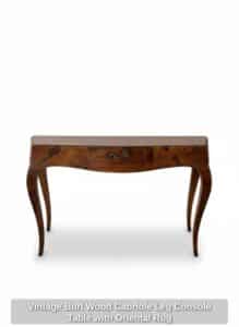 Vintage-Burl-Wood-Cabriole-Leg-Console-Table-with-Oriental-Rug-1