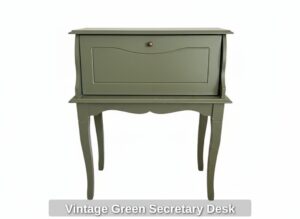 Vintage-Green-Secretary-Desk-2