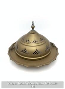 Vintage-Turkish-Brass-Brazier-Table-with-Lid-second-image-1