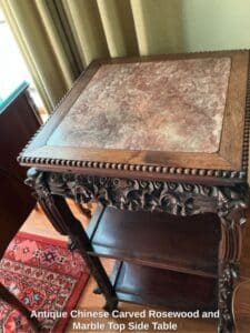 Antique-Chinese-Carved-Rosewood-and-Marble-Top-Side-Table