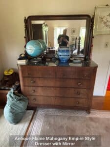 Antique-Flame-Mahogany-Empire-Style-Dresser-with-Mirror