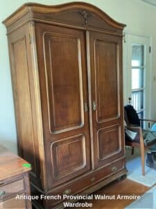 Antique-French-Provincial-Walnut-Armoire-Wardrobe