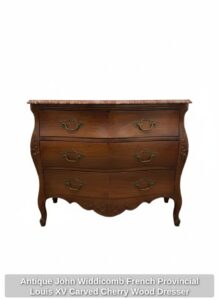 Antique-John-Widdicomb-French-Provincial-Louis-XV-Carved-Cherry-Wood-Dresser-fifth-image