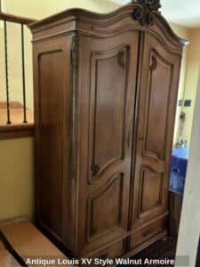 Antique-Louis-XV-Style-Walnut-Armoire