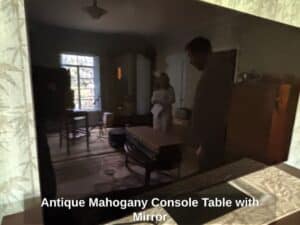 Antique-Mahogany-Console-Table-with-Mirror