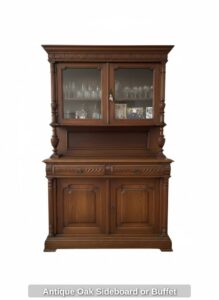 Antique-Oak-Sideboard-or-Buffet