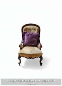 Antique-Victorian-Small-Parlor-Chair-with-Wheels-1