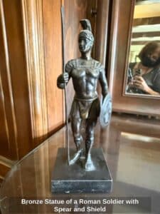Bronze-Statue-of-a-Roman-Soldier-with-Spear-and-Shield