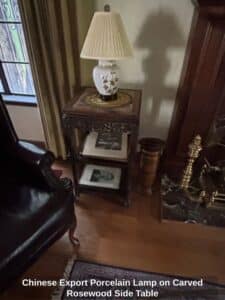 Chinese-Export-Porcelain-Lamp-on-Carved-Rosewood-Side-Table-1