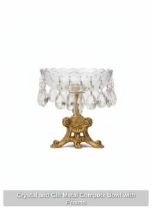 Crystal-and-Gilt-Metal-Compote-Bowl-with-Prisms