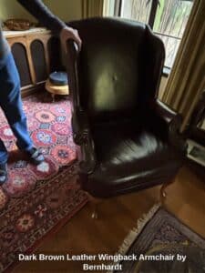 Dark-Brown-Leather-Wingback-Armchair-by-Bernhardt